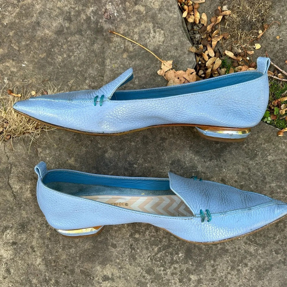 Nicholas Kirkwood Blue Beya Flat Loafer, size 38 - Picture 6 of 15